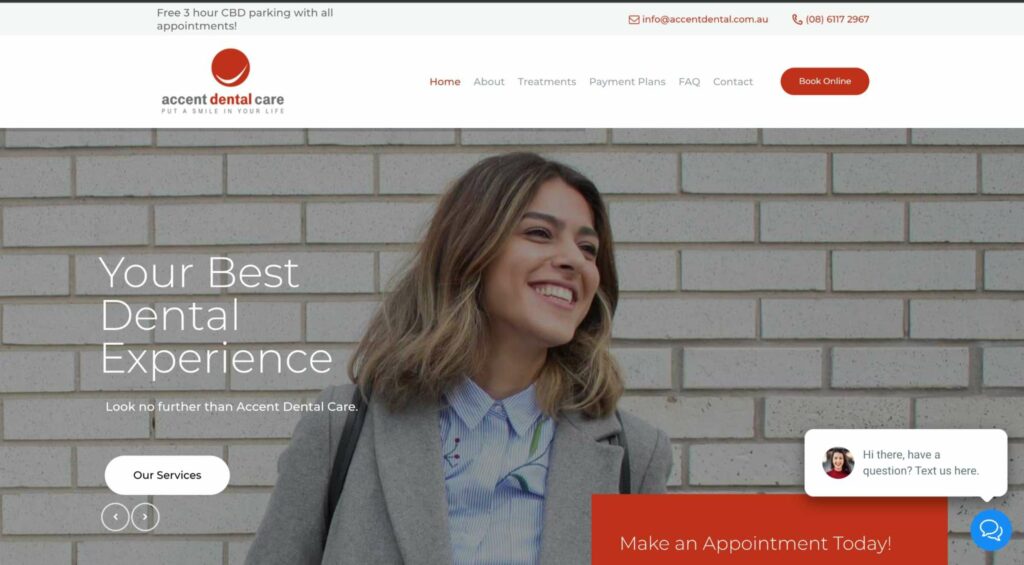 Accent Dental Perth's Homepage