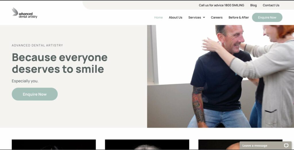 Advanced Dental Artistry's Homepage