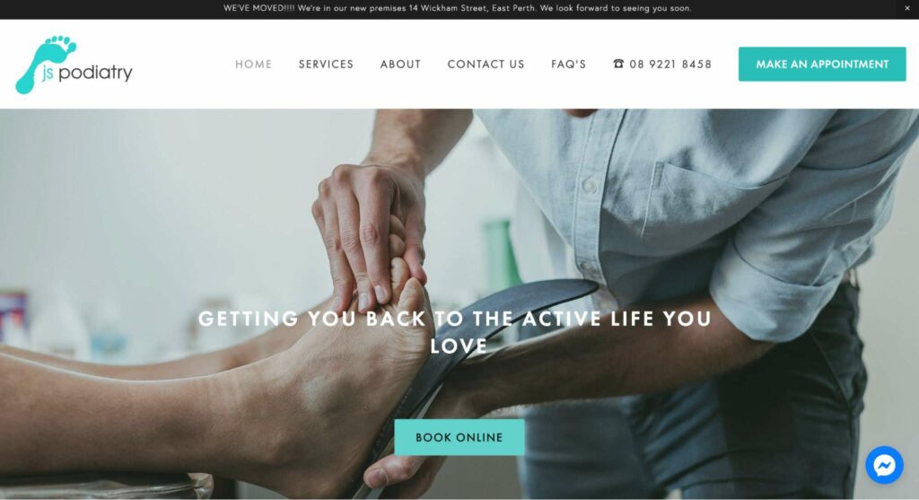JS Podiatry's Homepage