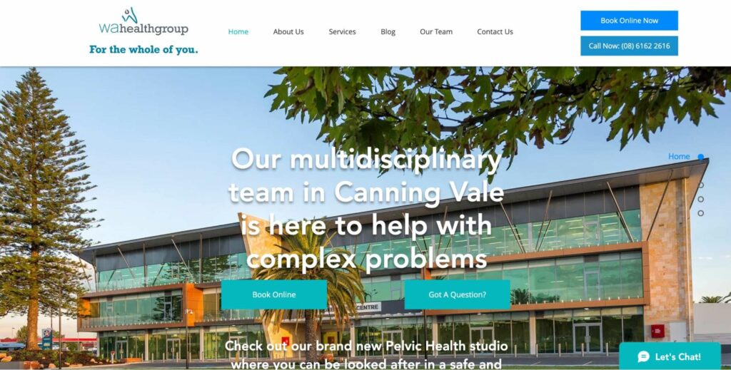 WA Health Group's Homepage