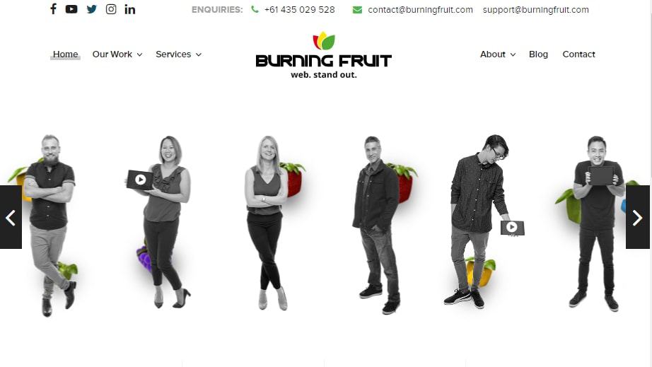 Burning Fruit Homepage