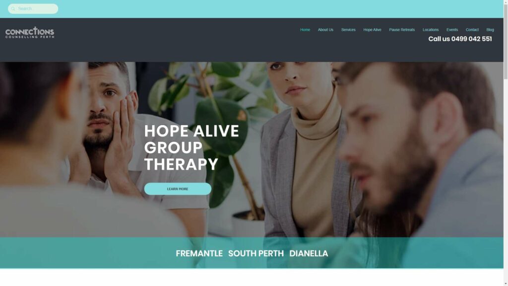 Connections Counselling Perth Homepage