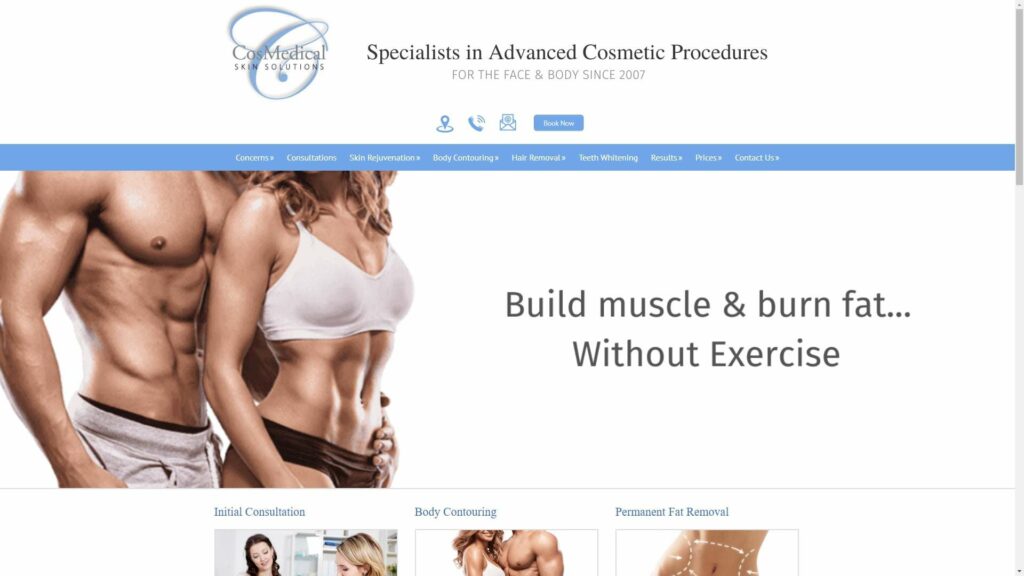 CosMedical Skin Solutions Homepage