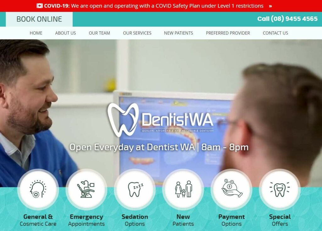 Dentist WA Homepage