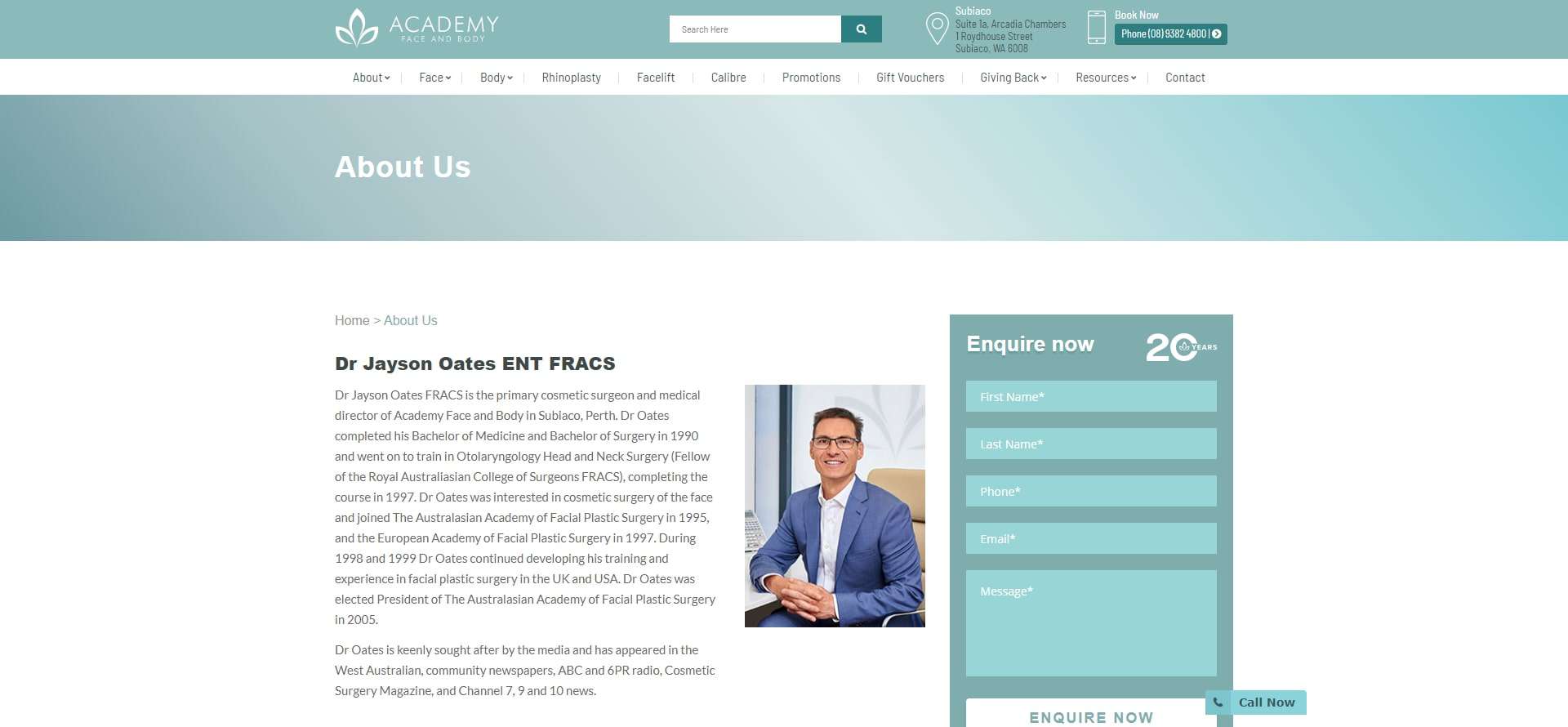 Dr. Jayson Oates Homepage