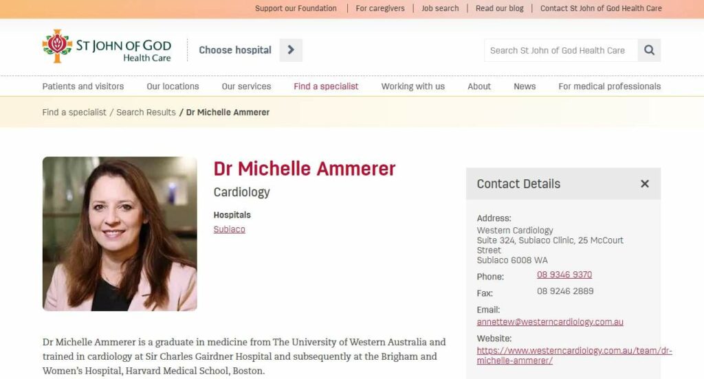 Dr. Michelle Ammerer Homepage