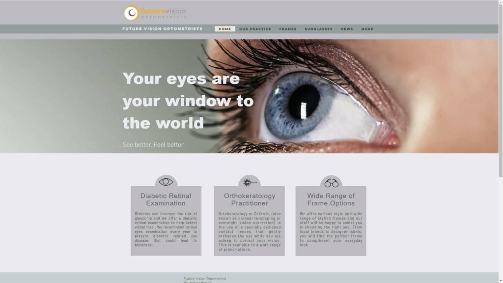 Future Vision Optometrists Homepage