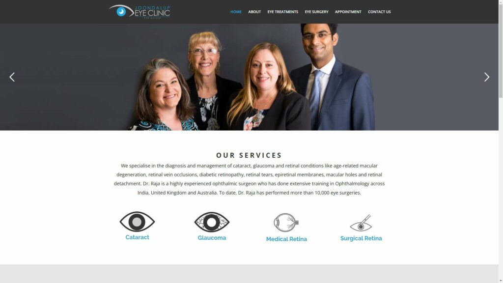 Joondalup Eye Clinic Homepage