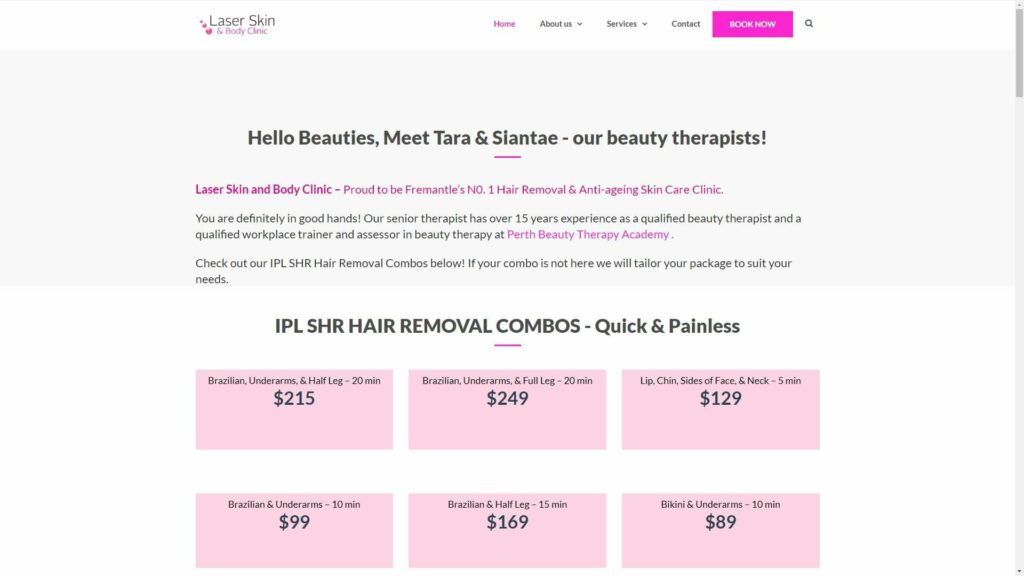 Laser Skin & Body Clinic Homepage