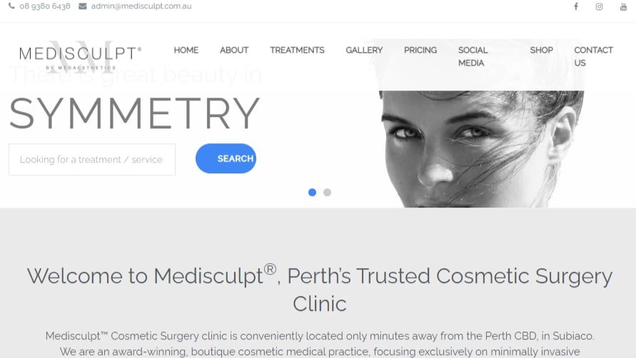 Medisculpt Cosmetic Surgery Clinic Homepage