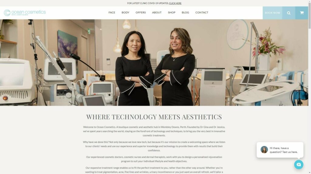 Ocean Cosmetics Homepage