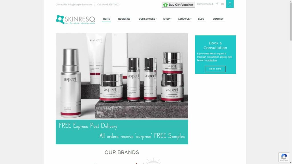 Skin ResQ Perth Homepage