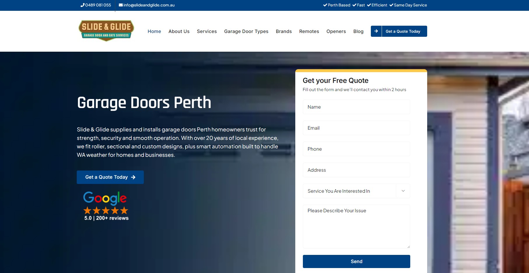 slide and glide homepage