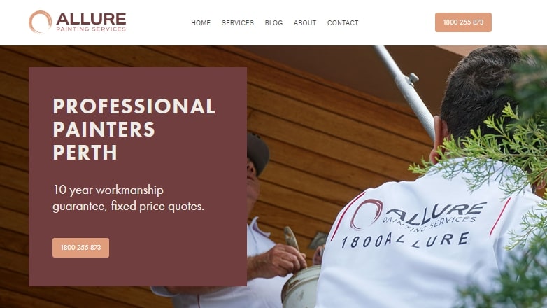 Allure Painting Perth Homepage
