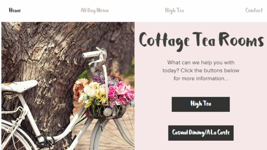 Cottage Tea Rooms Homepage