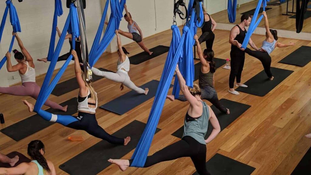 Do Air Yoga at Airspace