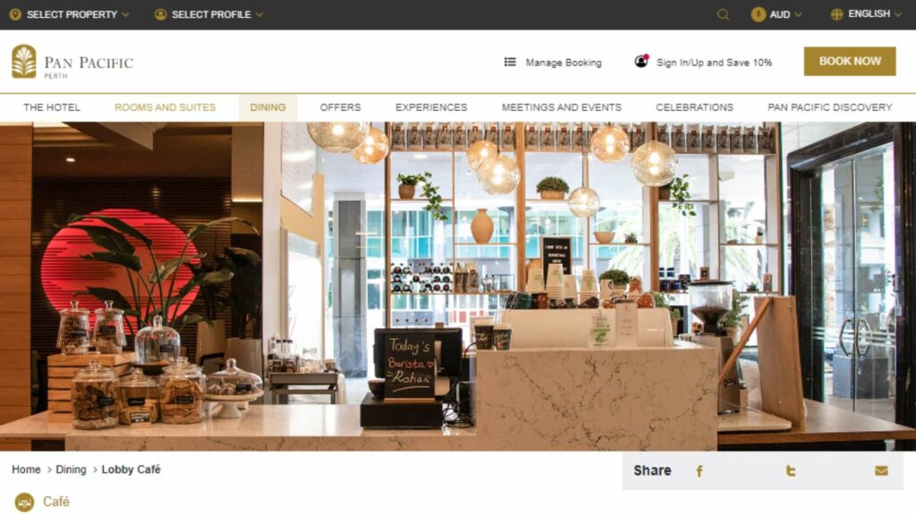 Lobby Cafe Homepage