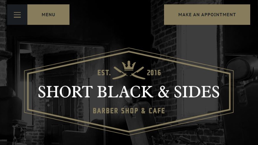 Short Black & Sides Barber Shop and Cafe Homepage