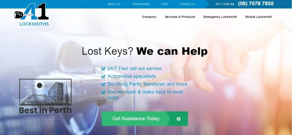 A1 Locksmith Osborne Park' Homepage