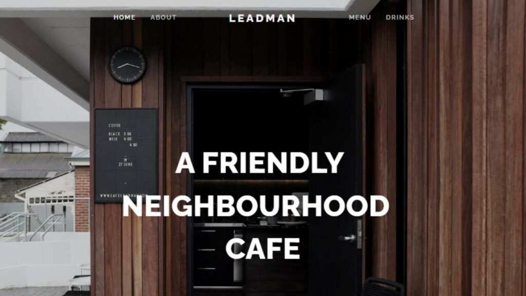 Cafe Leadman' Homepage