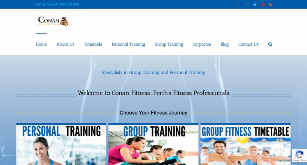 Conan Fitness' Homepage