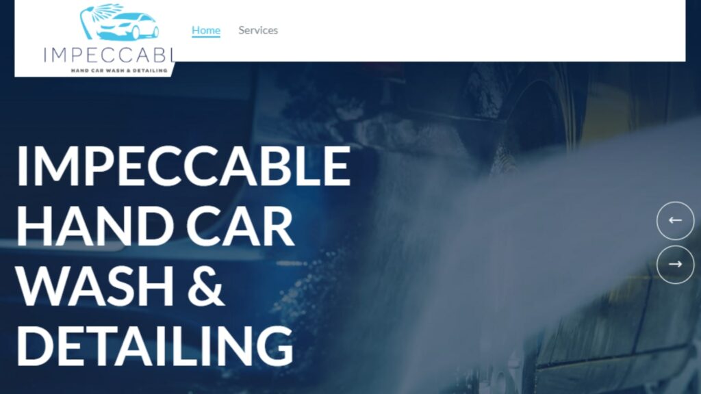 Impeccable Hand Car Wash & Detailing' Homepage