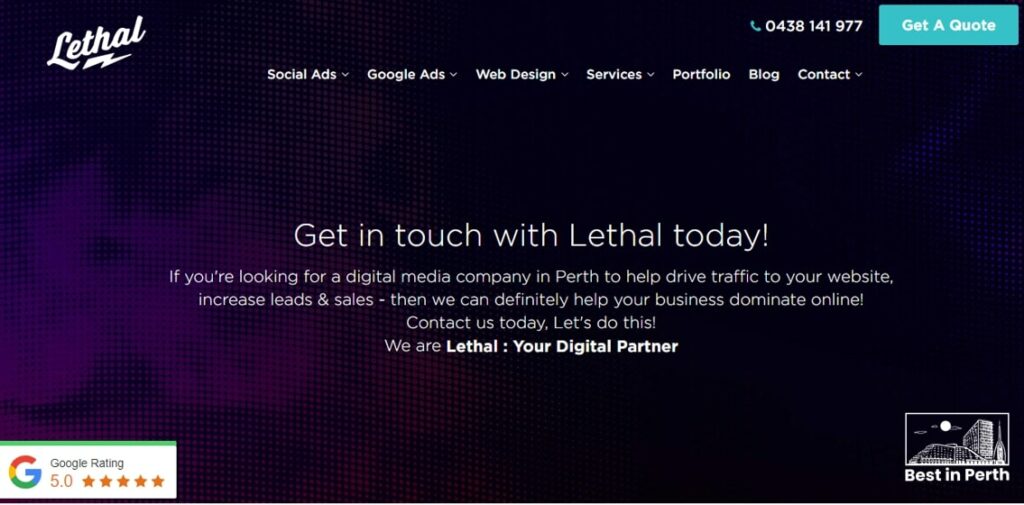 Lethal Digital' Homepage