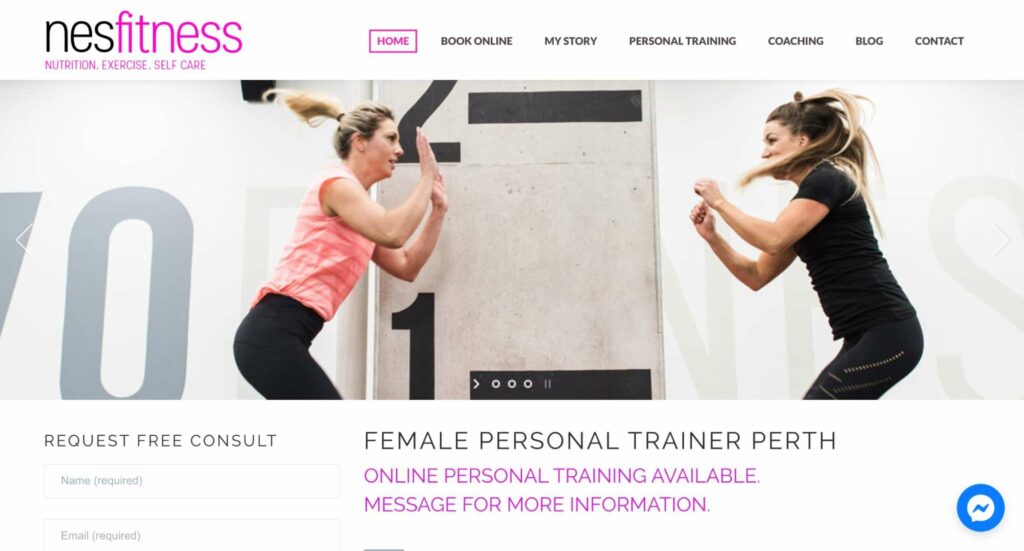 Nes Fitness' Homepage