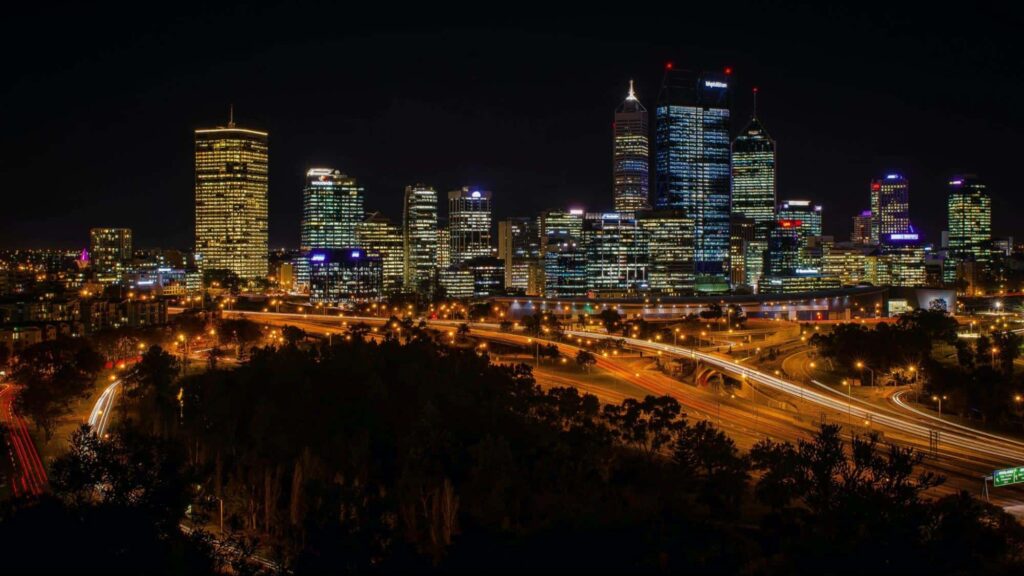 Perth is called the “City of Light” by a pioneering US astronaut