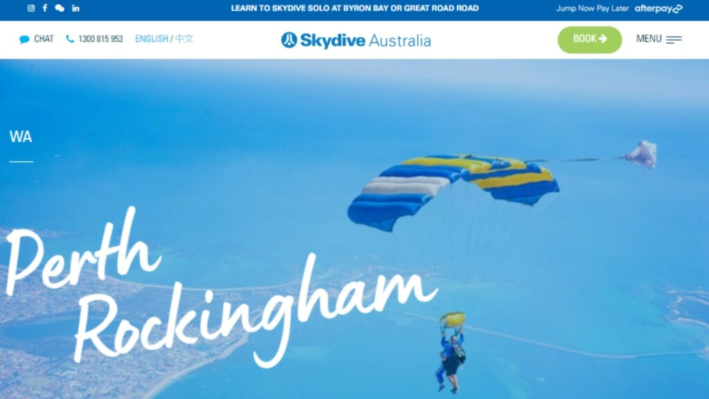 Skydive Australia' Homepage