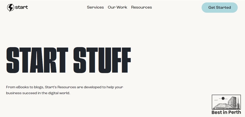 Start Digital' Homepage