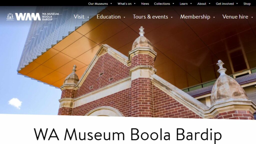 WA Museum Boola Bardip' Homepage