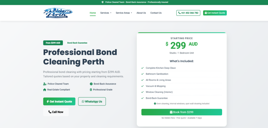perth bond cleaners