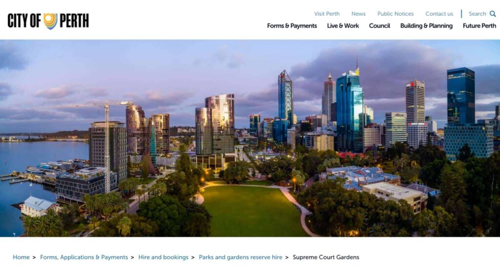 Supreme Court Gardens Homepage