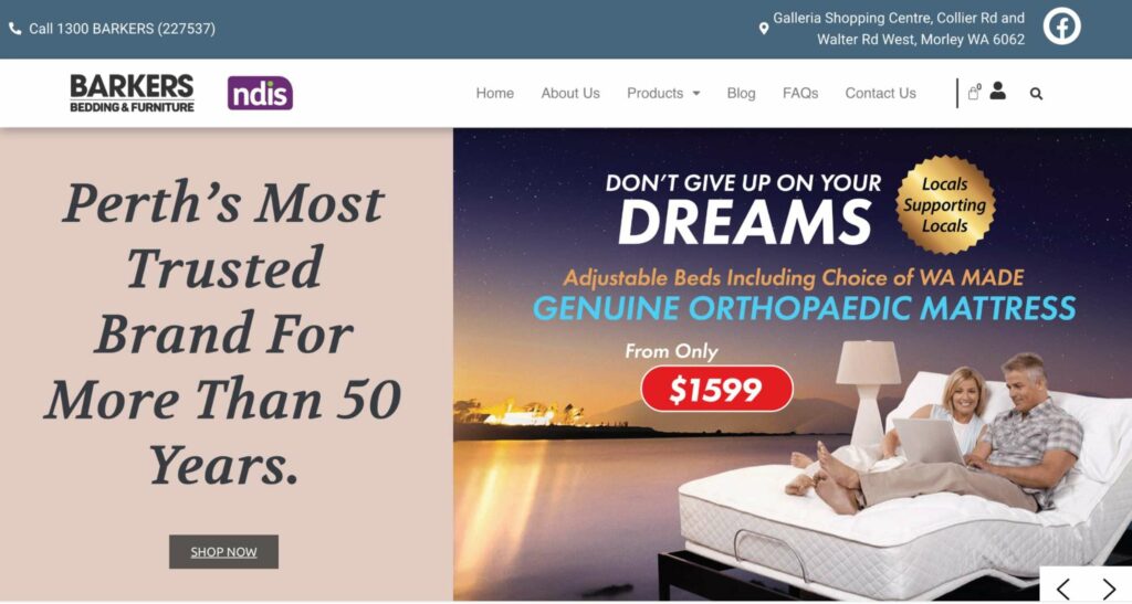 Barkers Bedding & Mattresses's Homepage