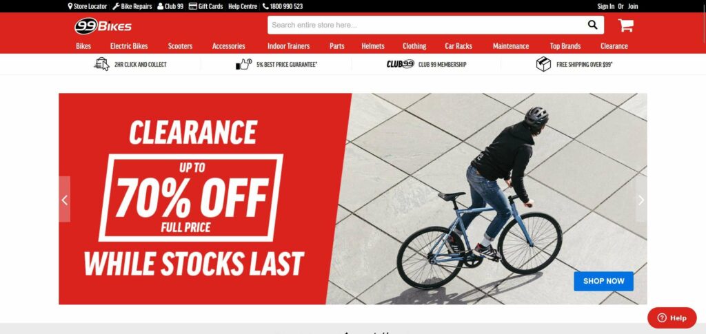 99 Bikes's Homepage