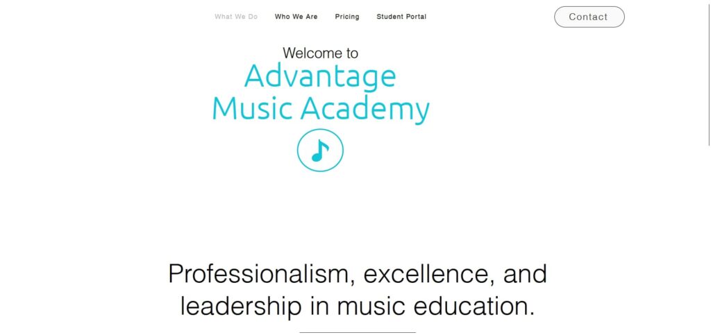Advantage Music Academy's Homepage