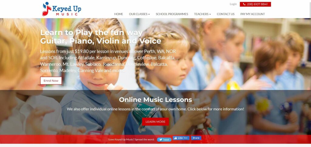 Keyed Up Music's Homepage