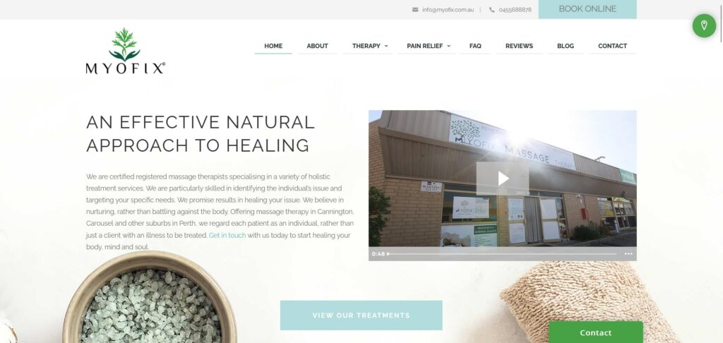 Myofix Massage Therapy's Homepage