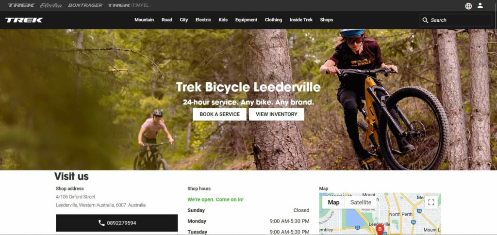 Trek Bicycle's Homepage