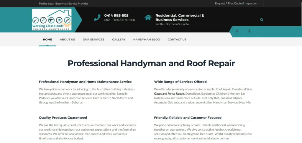 Working Class Hands's Homepage