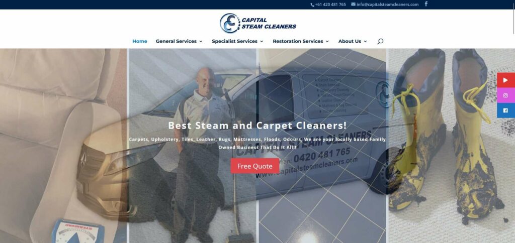 Capital Steam Cleaners's Homepage
