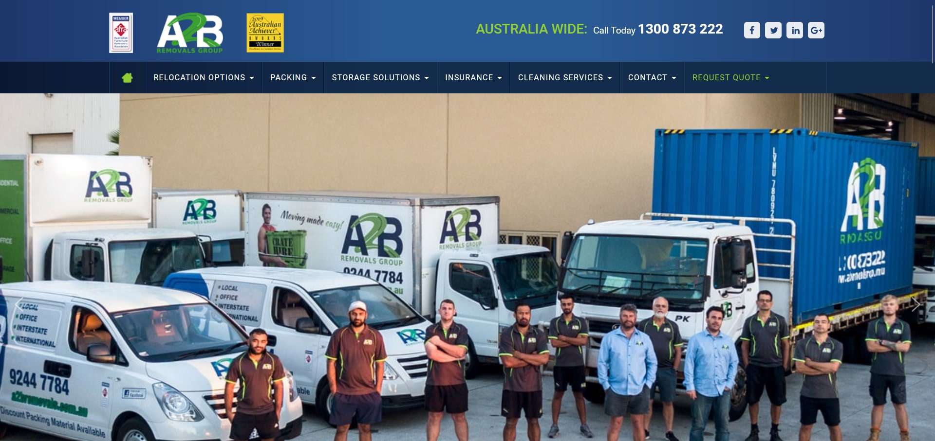 A2B Removals Group's Homepage