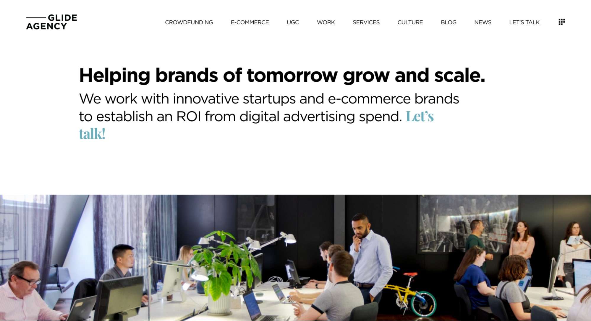 Glide Agency's Homepage