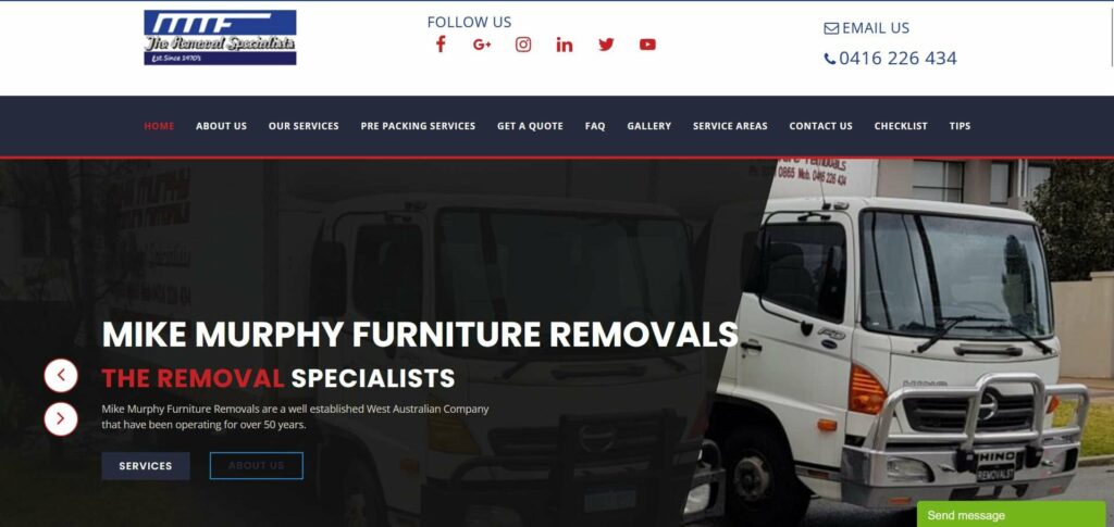 Mike Murphy Furniture Removals's homepage