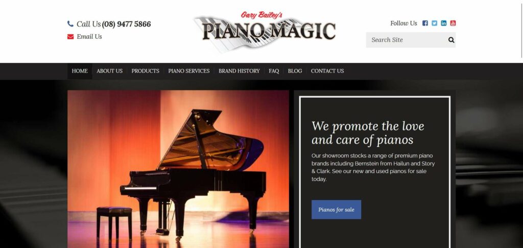 Gary Bailey’s Piano Magic Homepage
