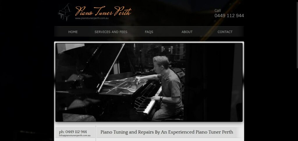 Piano Tuner Perth Homepage