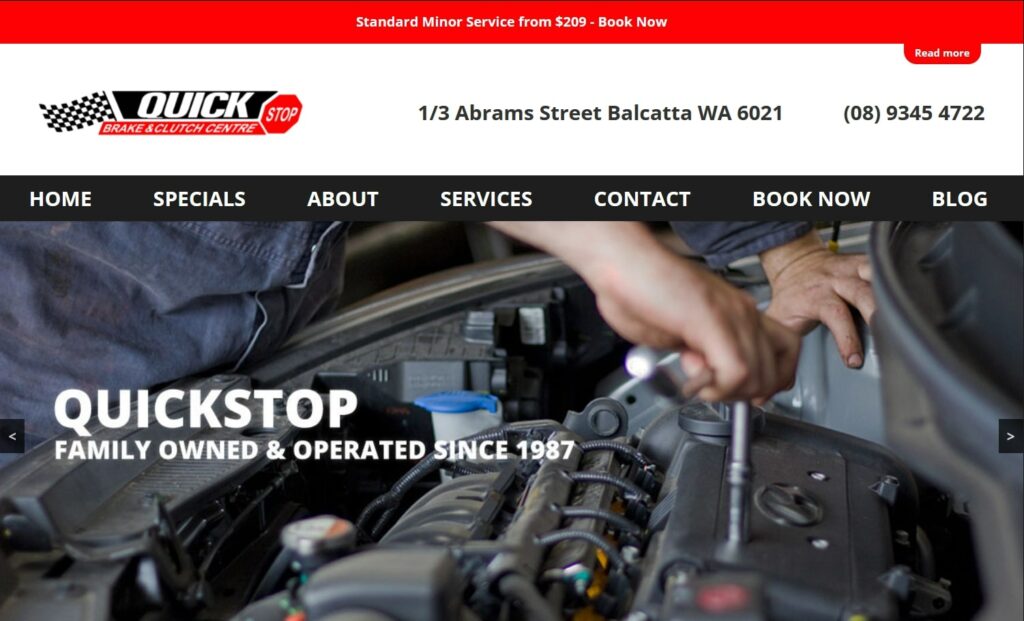 Quickstop Brake & Clutch Centre