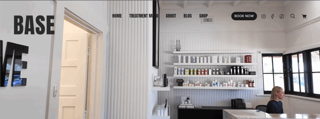 Base Aesthetic Clinic homepage