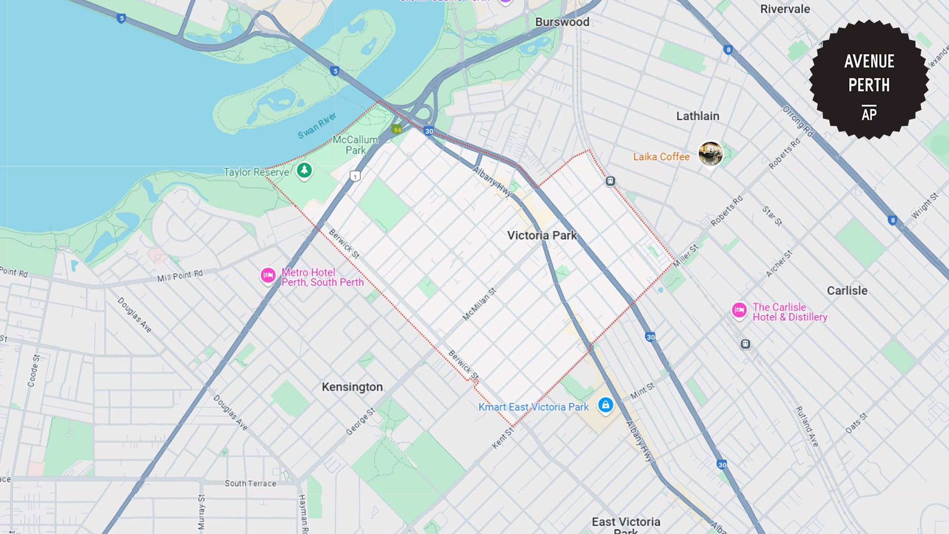 Victoria Park Postcode Map Find out what’s the buzz about in Victoria Park!